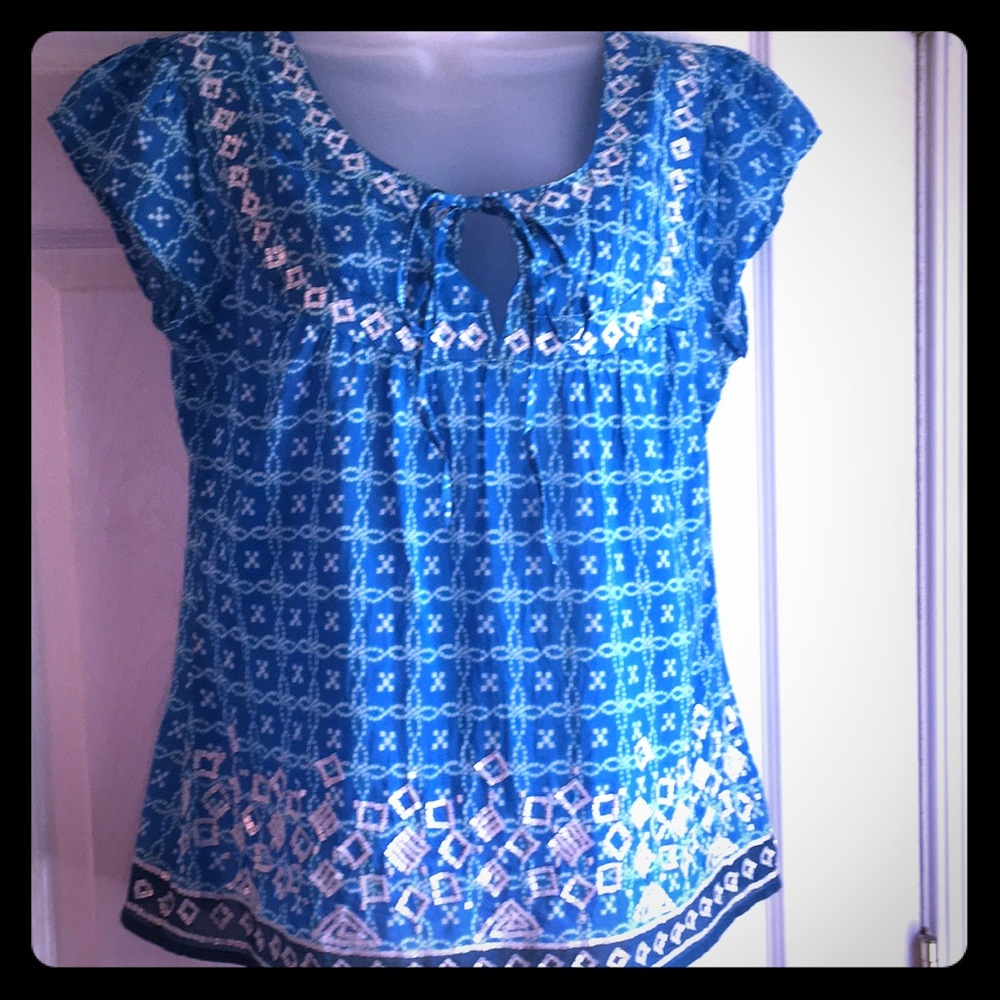 Banana Republic Sequin & Silk Top ~ Medium